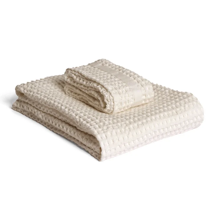 The Organic Company - Big Waffle Handdoek, geschenkset, steen