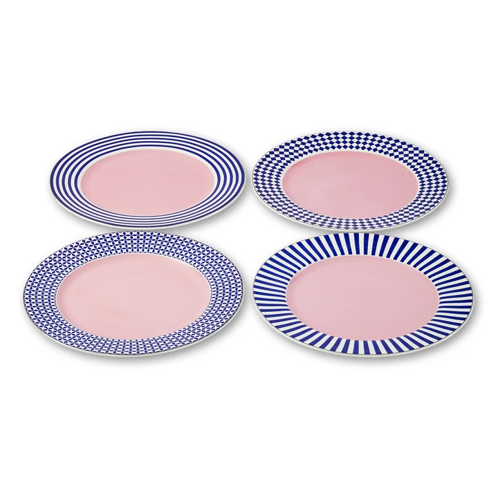 POLSPOTTEN - Aunty Eetborden, Ø 27 cm, set van 4
