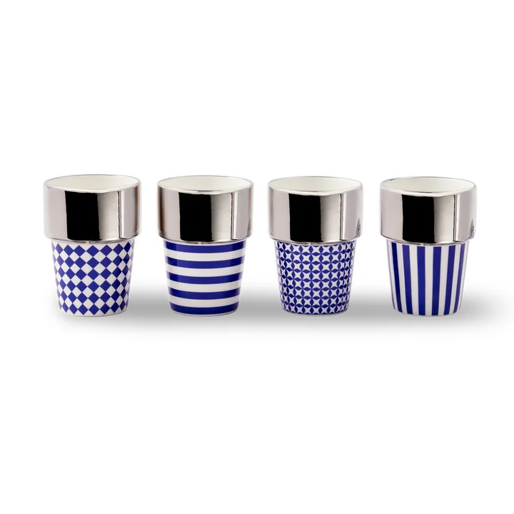 POLSPOTTEN - Serie Aunty (set van 4), bekers, veelkleurig
