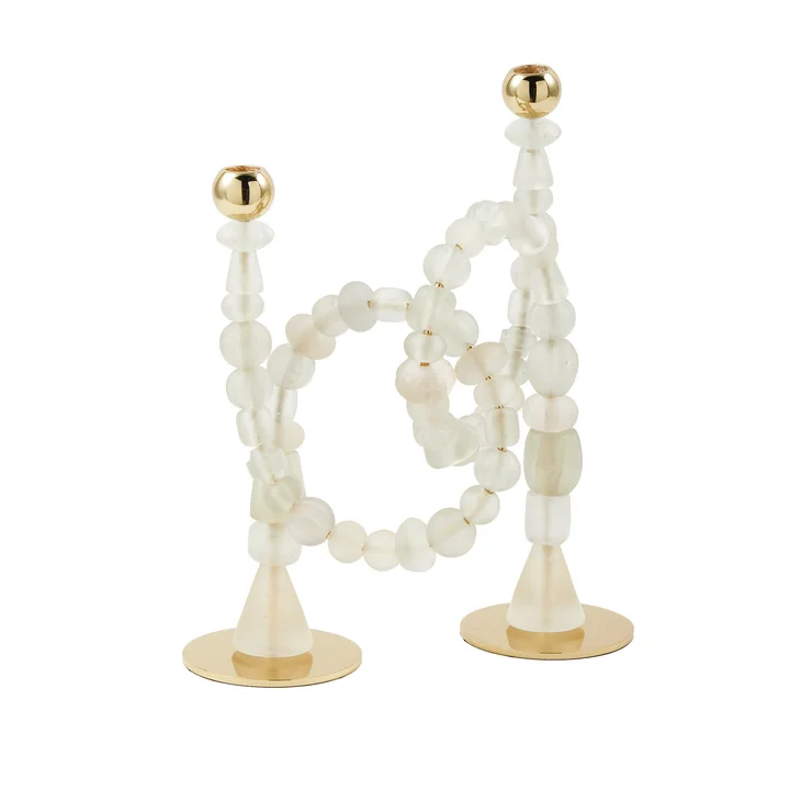 POLSPOTTEN - Beads Kaarshouder, wit