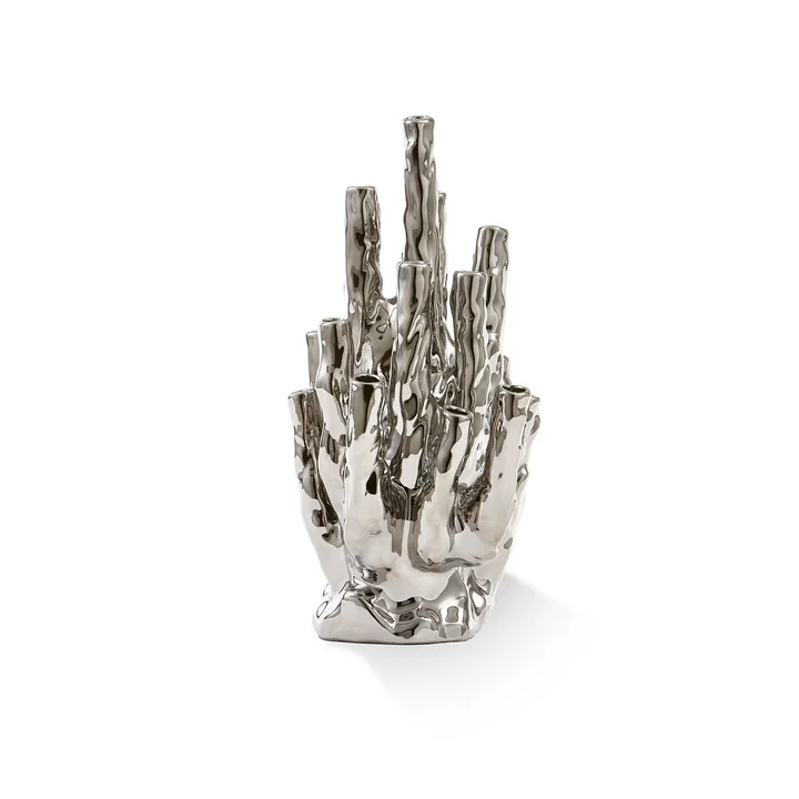 POLSPOTTEN - Koraalvaas 20 Tulpen, zilver