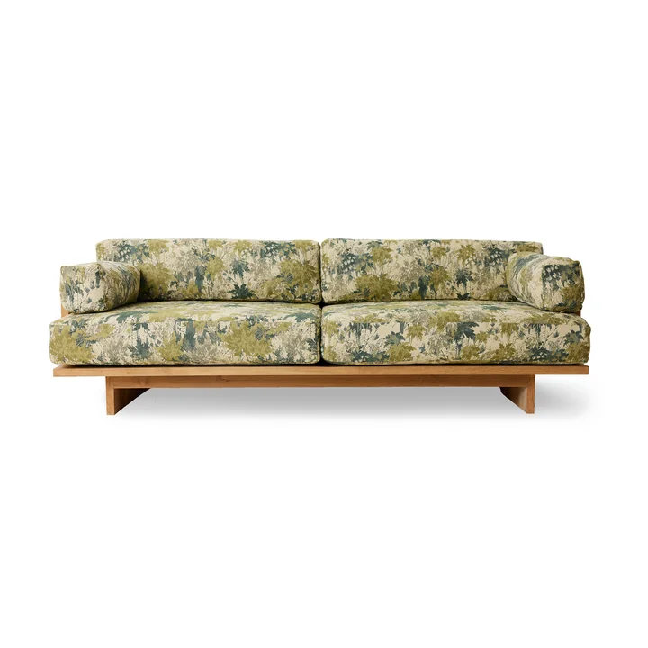 HKliving - Teakhouten loungebank voor buiten, Botanical
