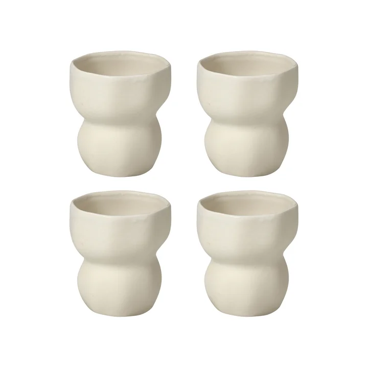 Broste Copenhagen - Limfjord -beker 200 ml, beige (set van 4)