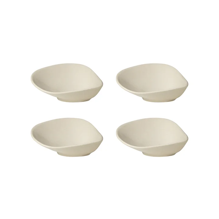Broste Copenhagen - Limfjord -bordjes, 10,6 x 10 cm, beige (set van 4)