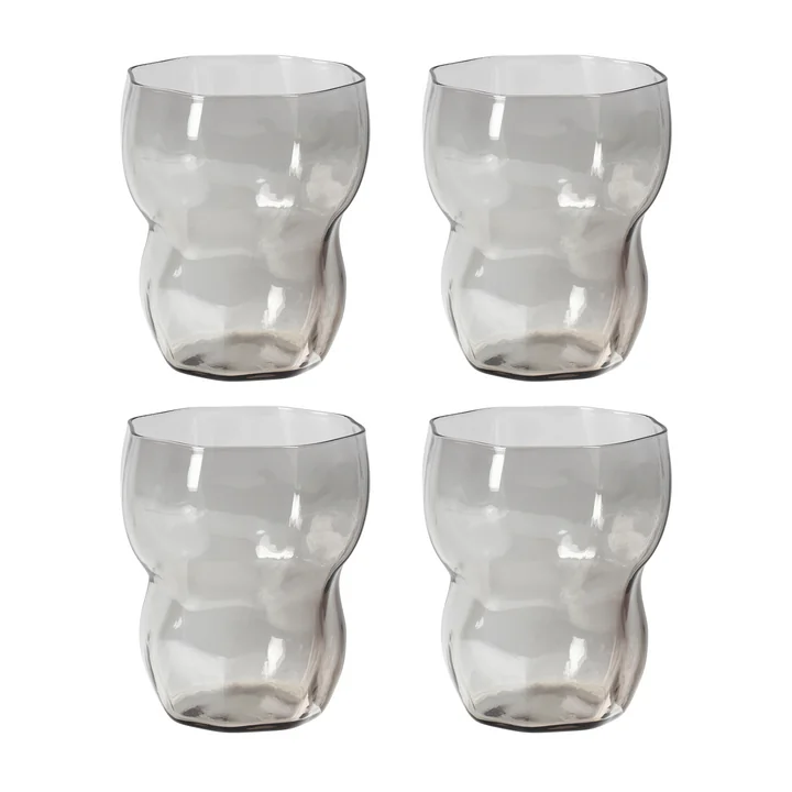 Broste Copenhagen - Limfjord -drinkglas, 350 ml, lichtgrijs (set van 4)