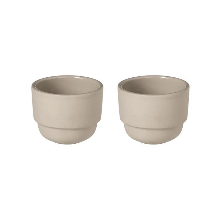 Broste Copenhagen - Nordic Bistro espressokopje, beige (set van 2)
