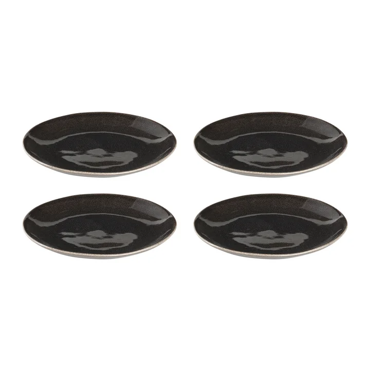 Broste Copenhagen - Nordic Coal -dessertbordjes, Ø 20 cm (set van 4)