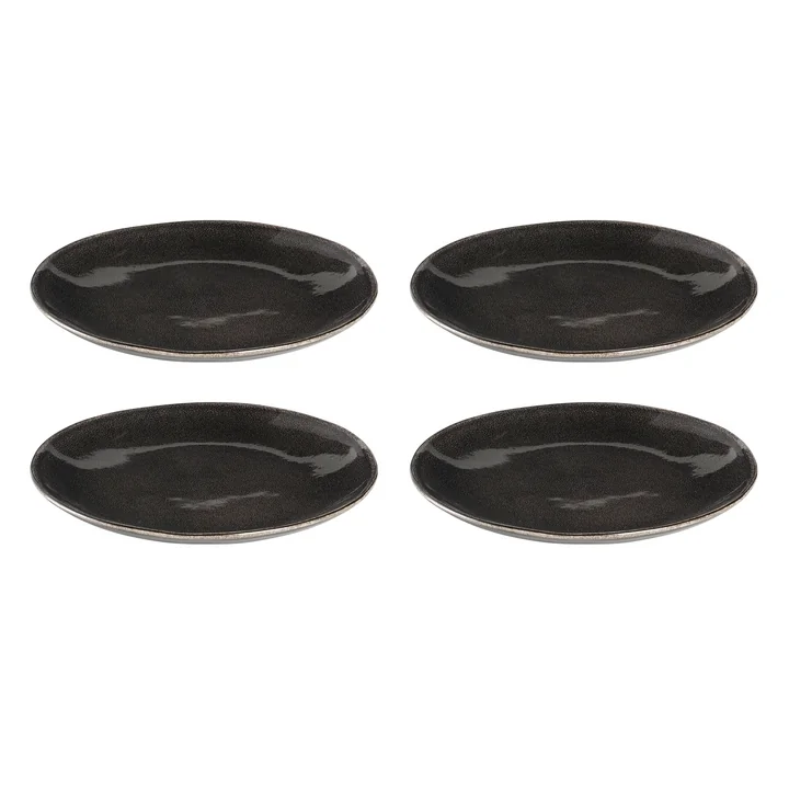 Broste Copenhagen - Nordic Coal -dinerborden, Ø 26 cm (set van 4)