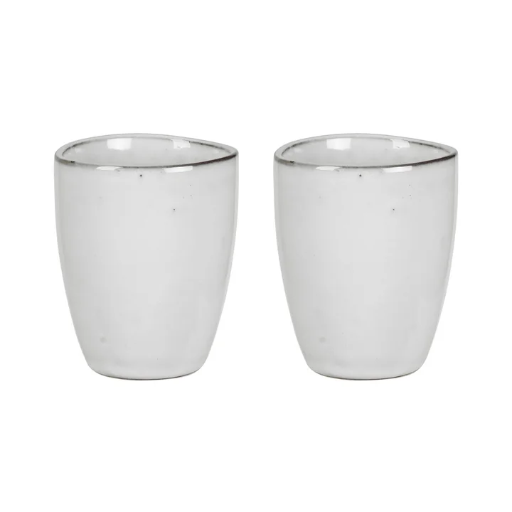 Broste Copenhagen - Nordic Sand -beker zonder oor, 25 cl (set van 2)