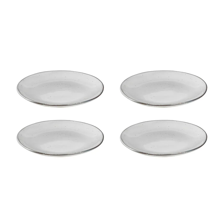 Broste Copenhagen - Nordic Sand -dessertbordjes, Ø 20 x H 2,2 cm (set van 4)