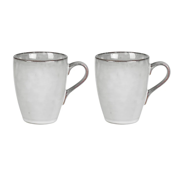 Broste Copenhagen - Nordic Sand Mega-beker 40 cl (set van 2)