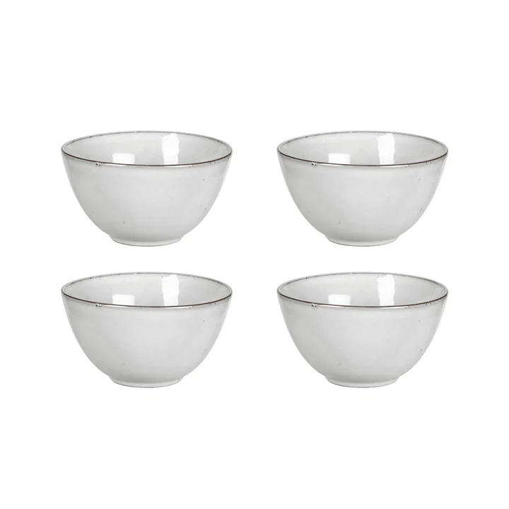 Broste Copenhagen - Nordic Sand -schaal, Ø 15 x H 8 cm (set van 4)