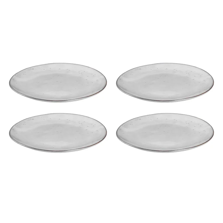 Broste Copenhagen - Nordic Sand -dinerborden, Ø 26 x H 2,5 cm (set van 4)