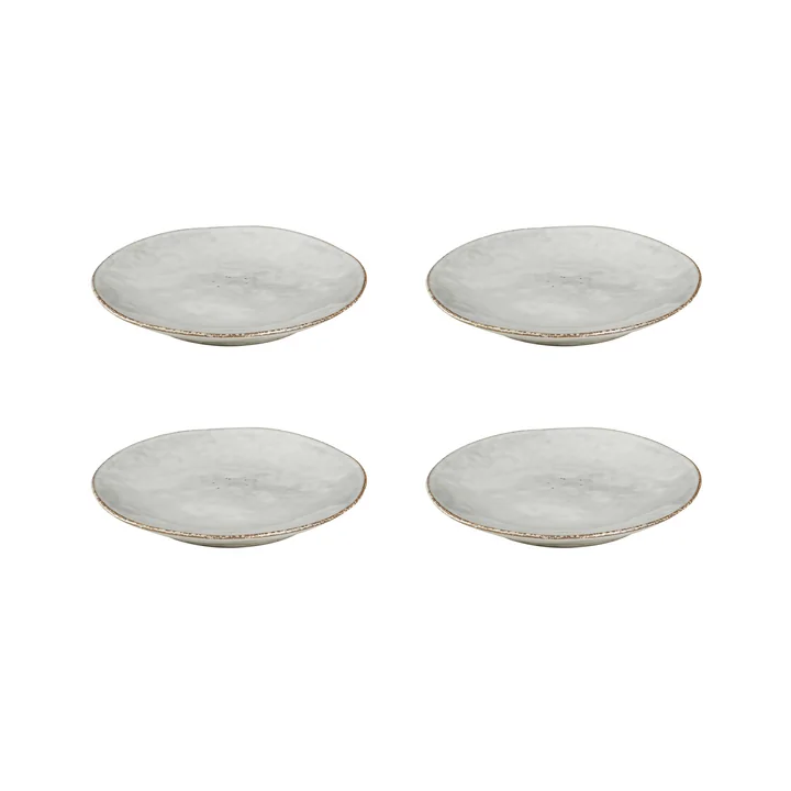 Broste Copenhagen - Nordic Sand -bordjes, Ø 15 x H 2 cm (set van 4)