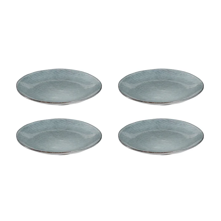 Broste Copenhagen - Nordic Sea -dessertbordjes, Ø 20 x H 2,2 cm (set van 4)