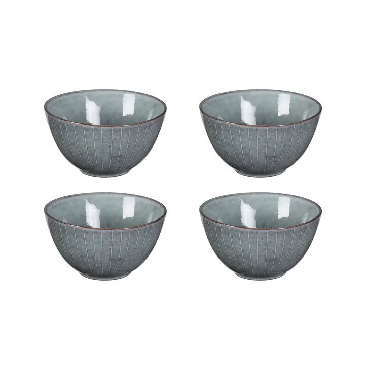 Broste Copenhagen - Nordic Sea -schaal, Ø 15 x H 8 cm (set van 4)