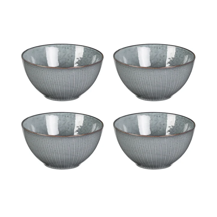 Broste Copenhagen - Nordic Sea -schaal, Ø 17 x H 6 cm (set van 4)