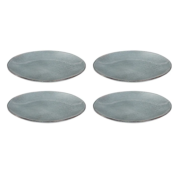 Broste Copenhagen - Nordic Sea -dinerborden, Ø 26 x H 2,5 cm (set van 4)