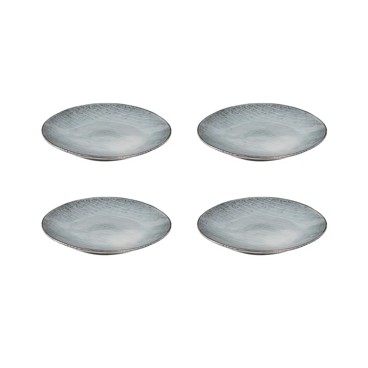 Broste Copenhagen - Nordic Sea -bordjes, Ø 15 x H 2 cm (set van 4)
