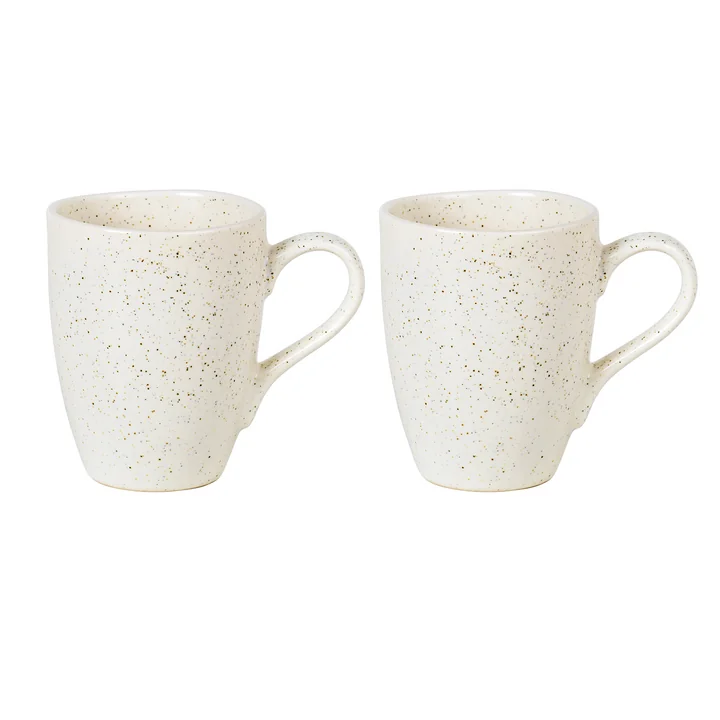 Broste Copenhagen - Nordic Vanilla -beker met oor, 25 cl (set van 2)