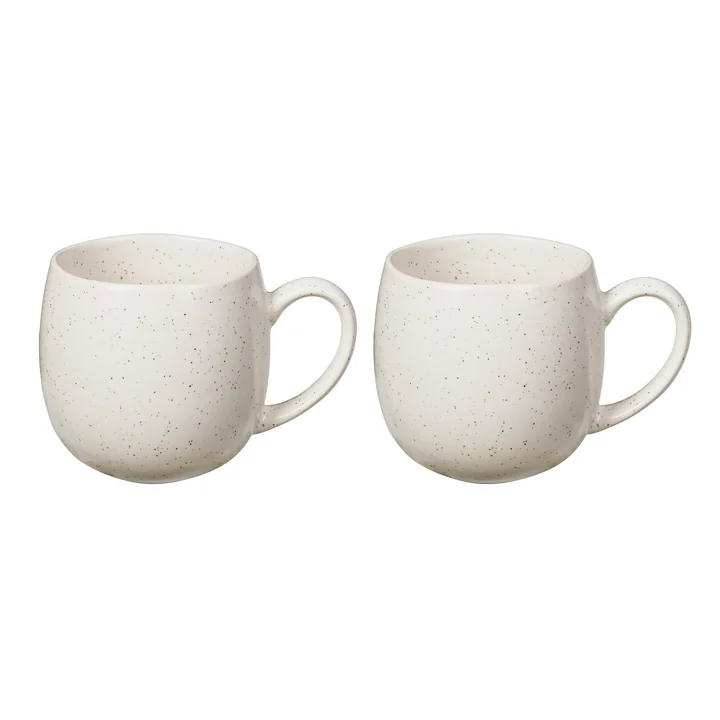 Broste Copenhagen - Nordic Vanilla -beker met oor, 45 cl (set van 2)