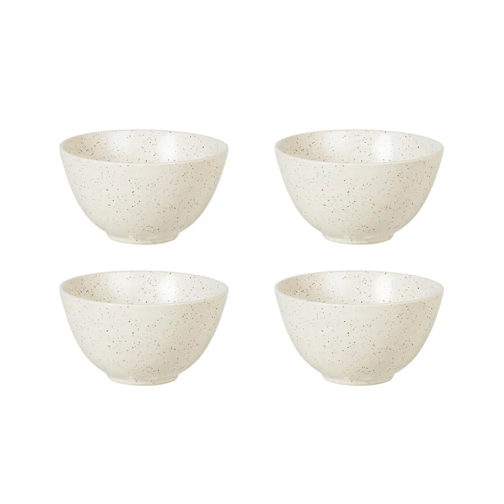 Broste Copenhagen - Nordic Vanilla schaal, Ø 15 x H 8 cm (set van 4)