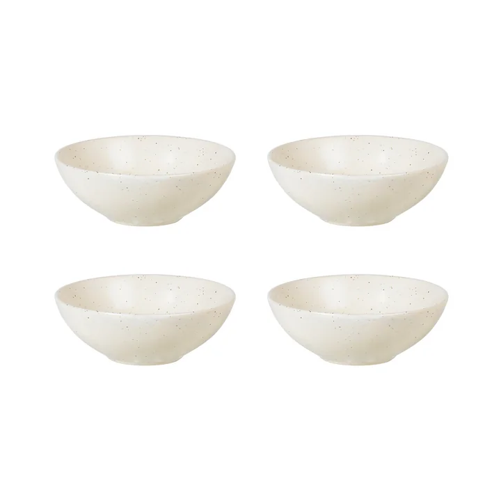 Broste Copenhagen - Nordic Vanilla schaal, Ø 17 x H 6 cm (set van 4)