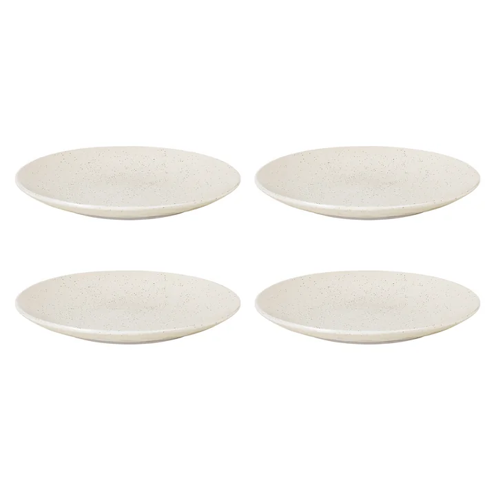 Broste Copenhagen - Nordic Vanilla -dinerborden, Ø 31 x 3,3 cm (set van 4)