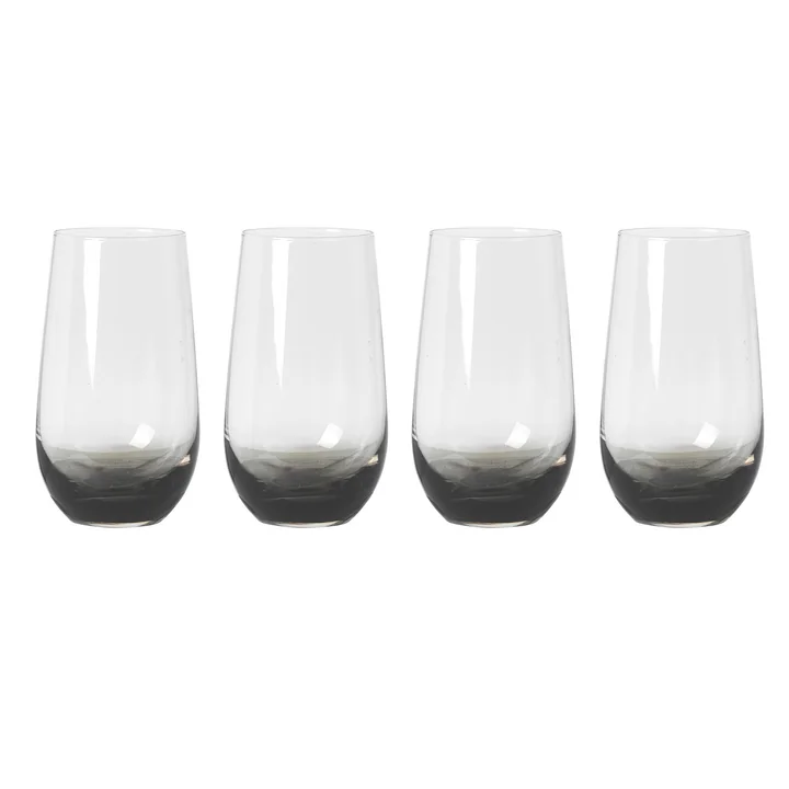 Broste Copenhagen - Smoke -drinkglas, 550 ml, grijs (set van 4)