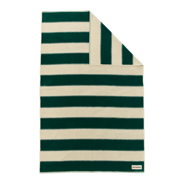 Marimekko - Galleria badhanddoek, 100 x 160 cm, smaragdgroen / meloen