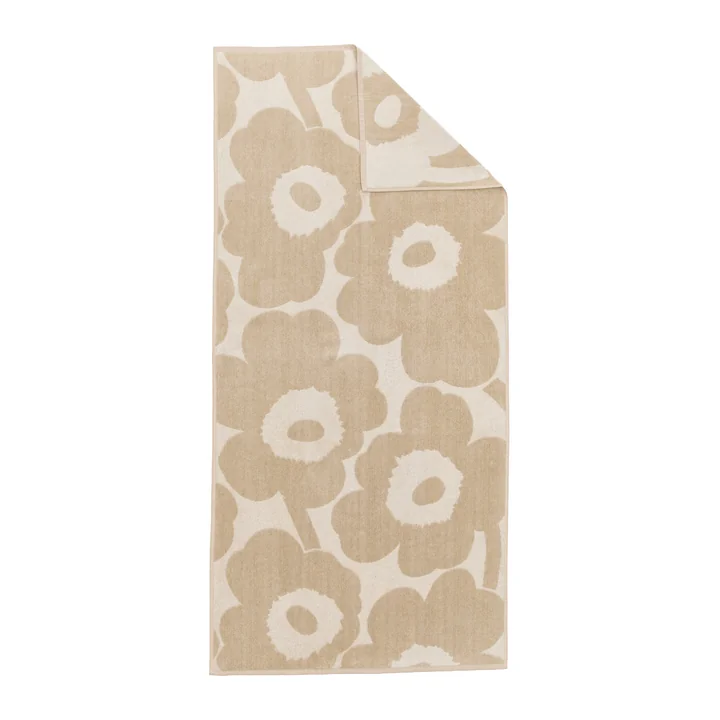 Marimekko - Unikko Badhanddoek, 70 x 150 cm, gebroken wit / linnen