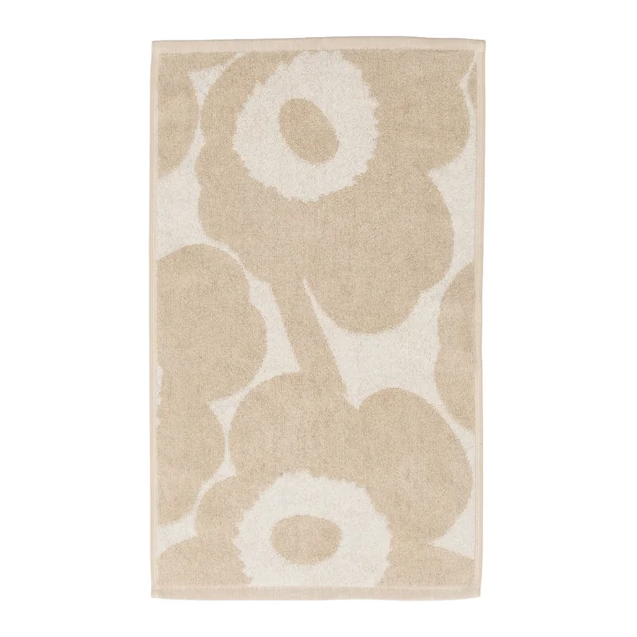 Marimekko - Unikko Gastenhanddoek, 30 x 50 cm, gebroken wit / linnen