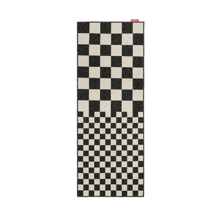 Fatboy - Carpretty Vloerkleed voor buiten, Catwalk, vierkant, 80 x 200 cm, crème / antraciet