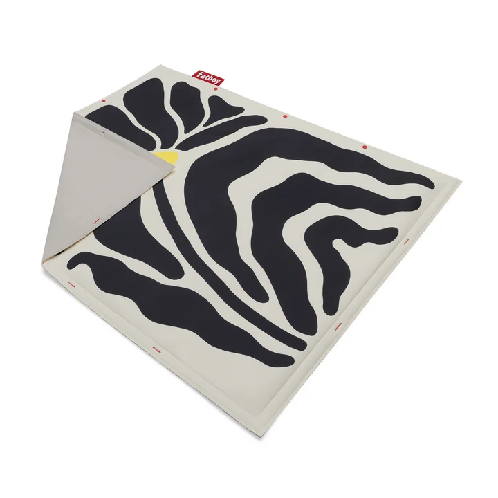 Fatboy - Flying Tapijt, 180 x 140 cm, botanisch crème / zwart