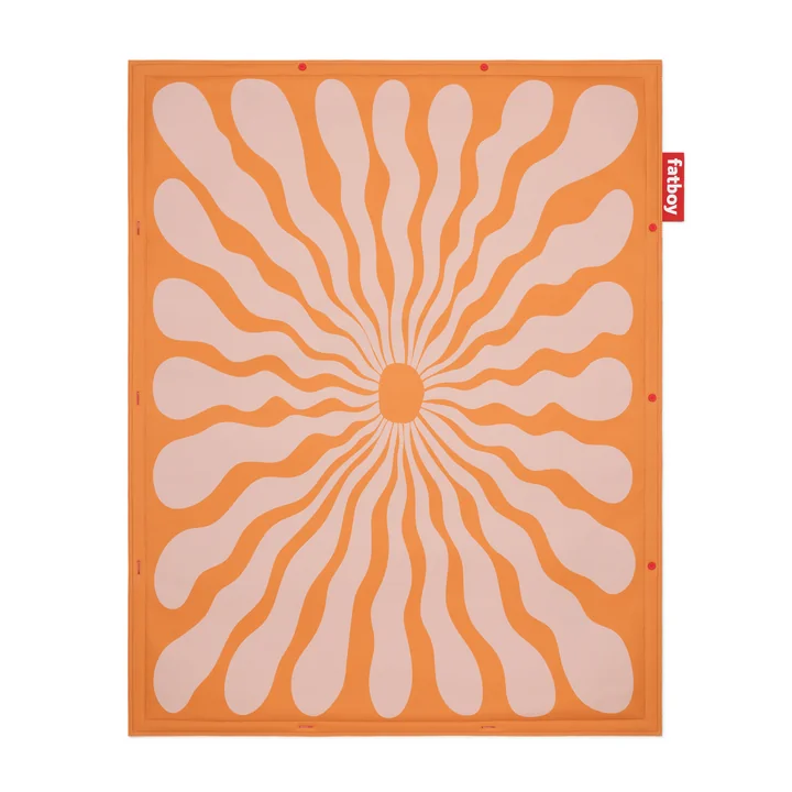 Fatboy - Flying Tapijt, 180 x 140 cm, vloeibare bloem oranje/roze