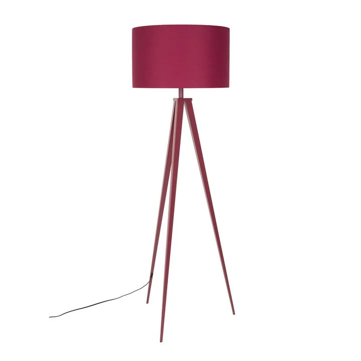 Zuiver - Tripod Staande lamp, bordeaux rood