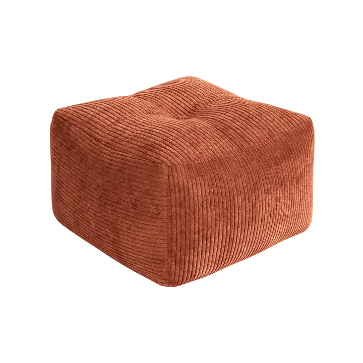 Karup - Buddy Kids Pouf, 50 x 50 cm, retro oranje (552)