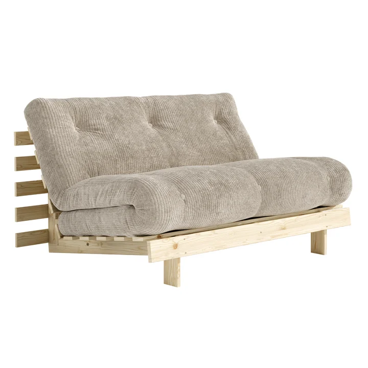 Karup - Roots Slaapbank, 140 x 200 cm, naturel grenen / soft cream (550)