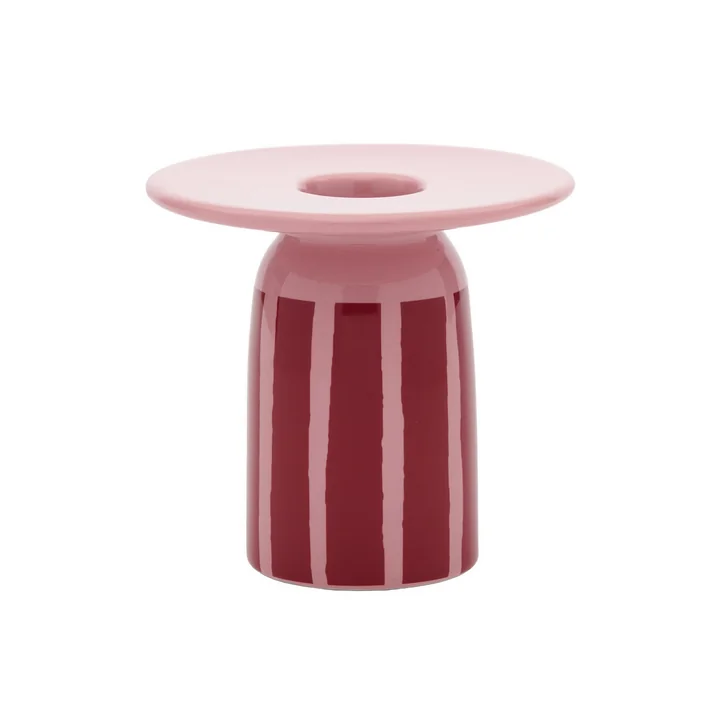 Marimekko - Piccolo kandelaar, koraal, donkerrood