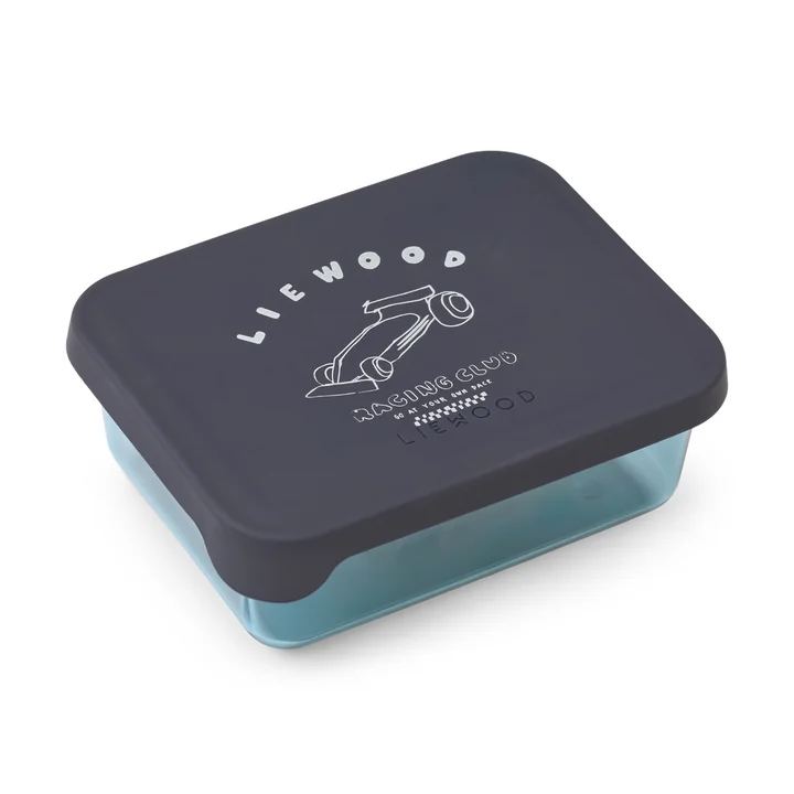 LIEWOOD - Ako-broodtrommel, Tritan, Race car, classic navy