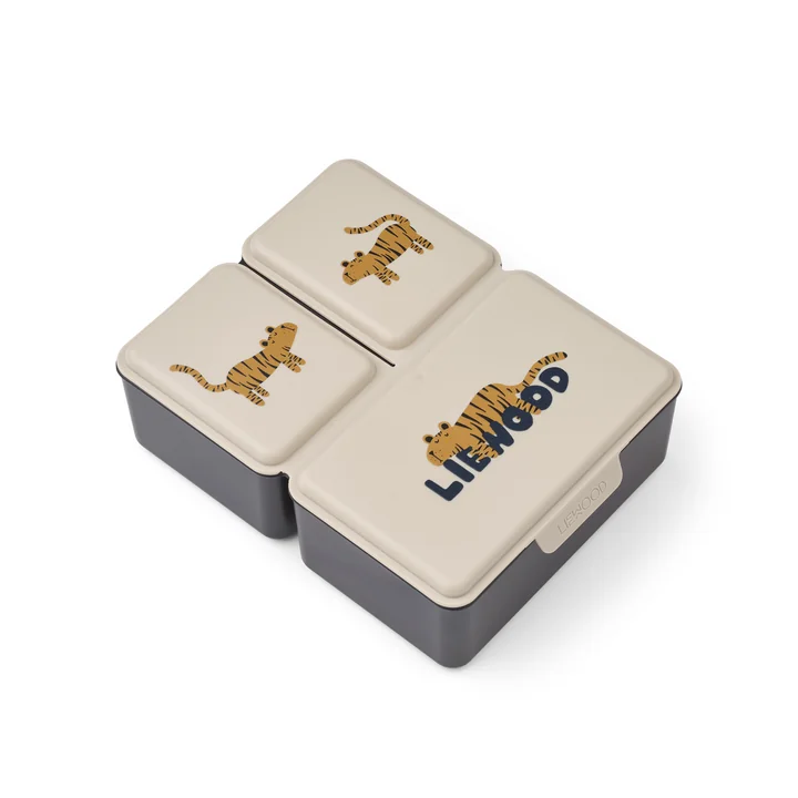 LIEWOOD - Driss-broodtrommel, tijger, zandkleurig