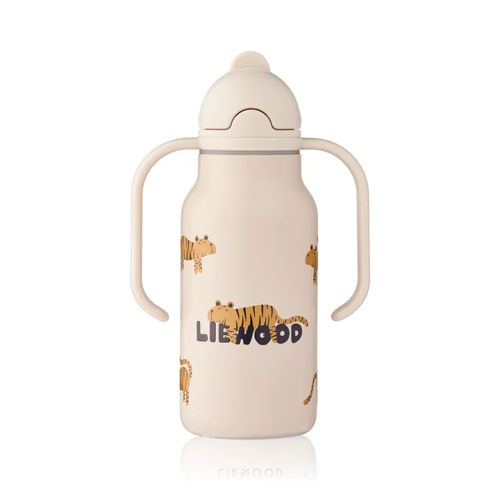 LIEWOOD - Kimmie-fles met opdruk, 250 ml, tijger / sandy