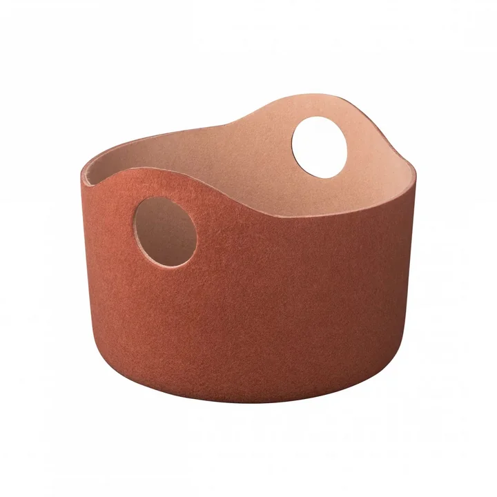 Blomus - Tiggy Opbergmand van vilt, maat S, rustic brown / tan