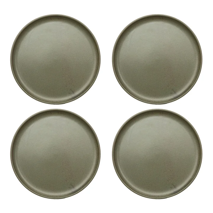 Serax - Surface-borden, Ø 24 cm, groen (set van 4)