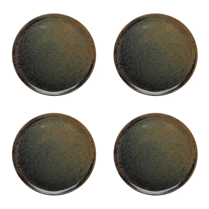Serax - Surface-bord, Ø 24 cm, indi-grijs (set van 4)