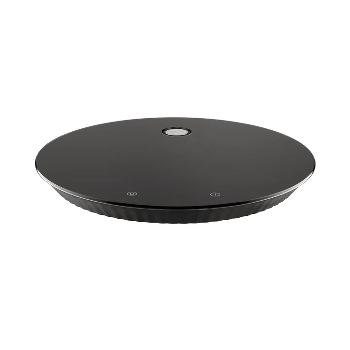Alessi - Plissé digitale keukenweegschaal, zwart