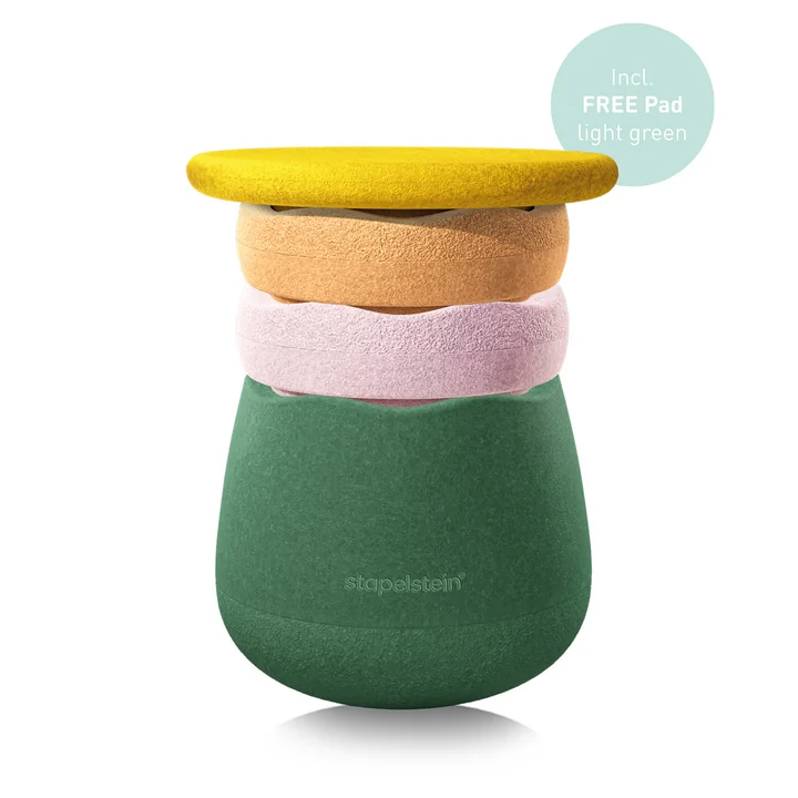 Stapelstein® - Dynamic all, waterlelie (incl. GRATIS kussentje lichtgroen)
