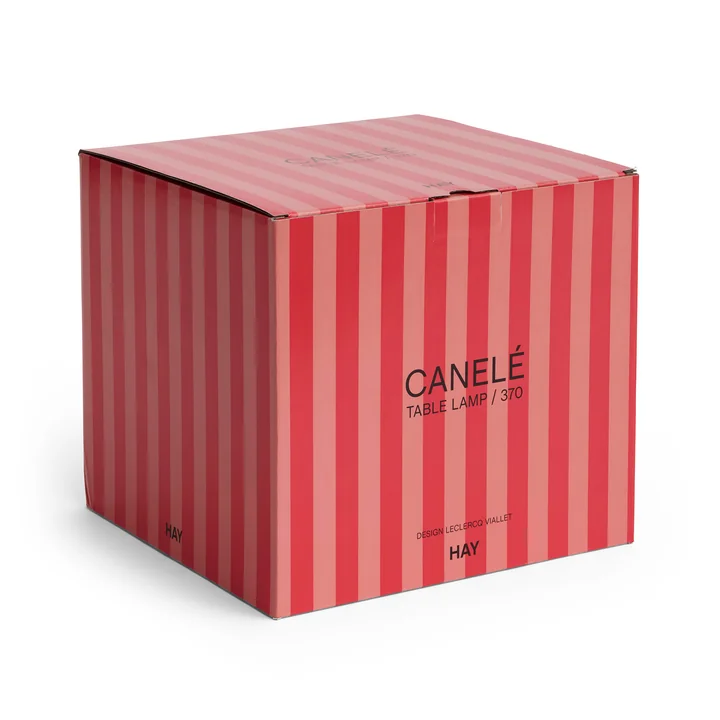 HAY - Canelé -tafellamp 370, tomatenrood