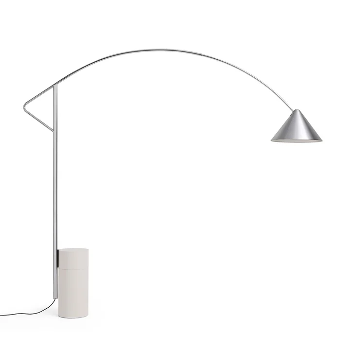 HAY - Compass -staande lamp, geborsteld aluminium