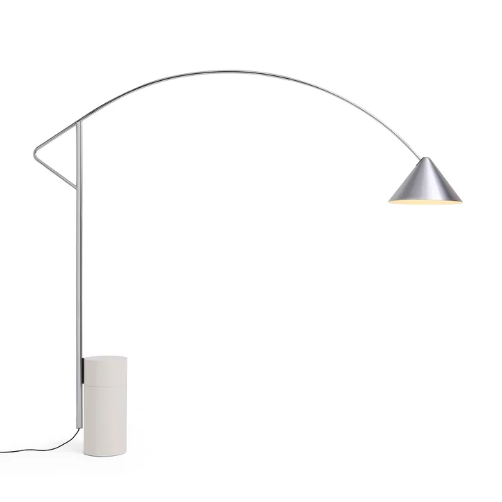 HAY - Compass staande lamp, geborsteld aluminium